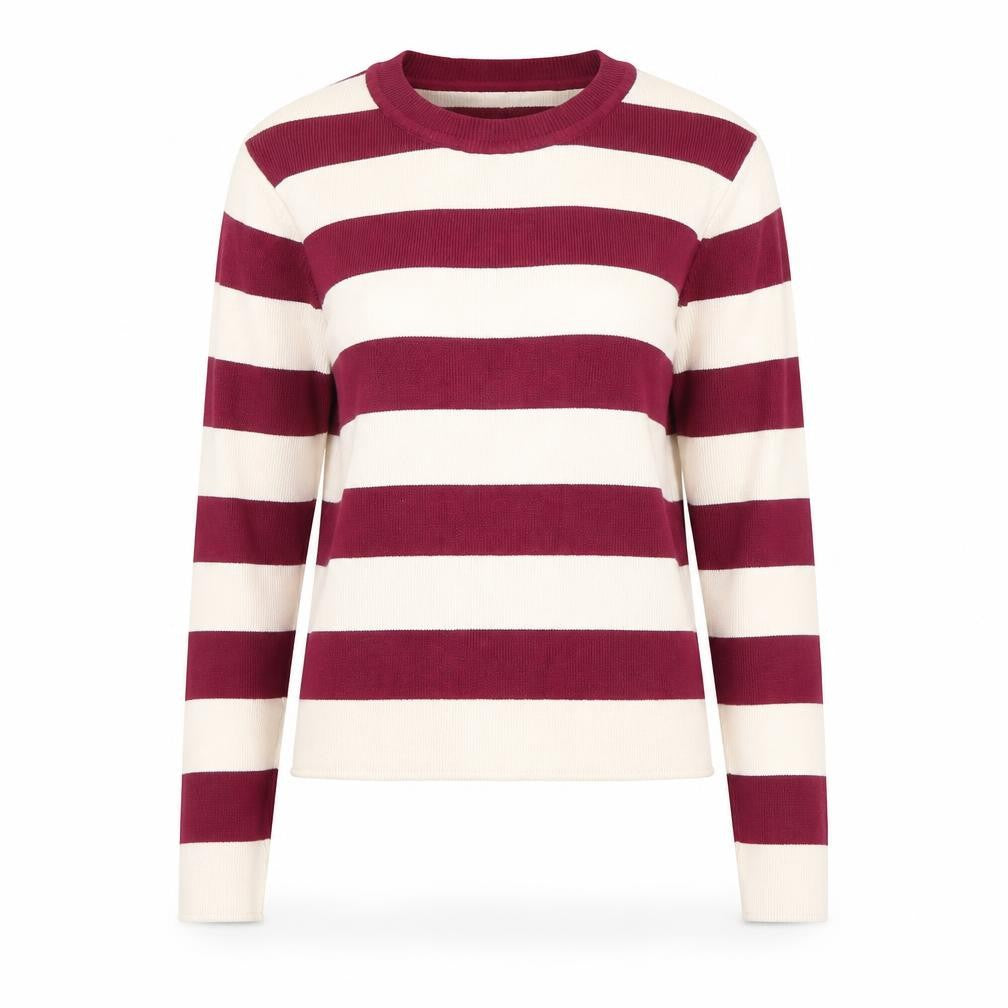 Zara Women Multicoloured Striped Crew Neck Pullover Jumper Size S