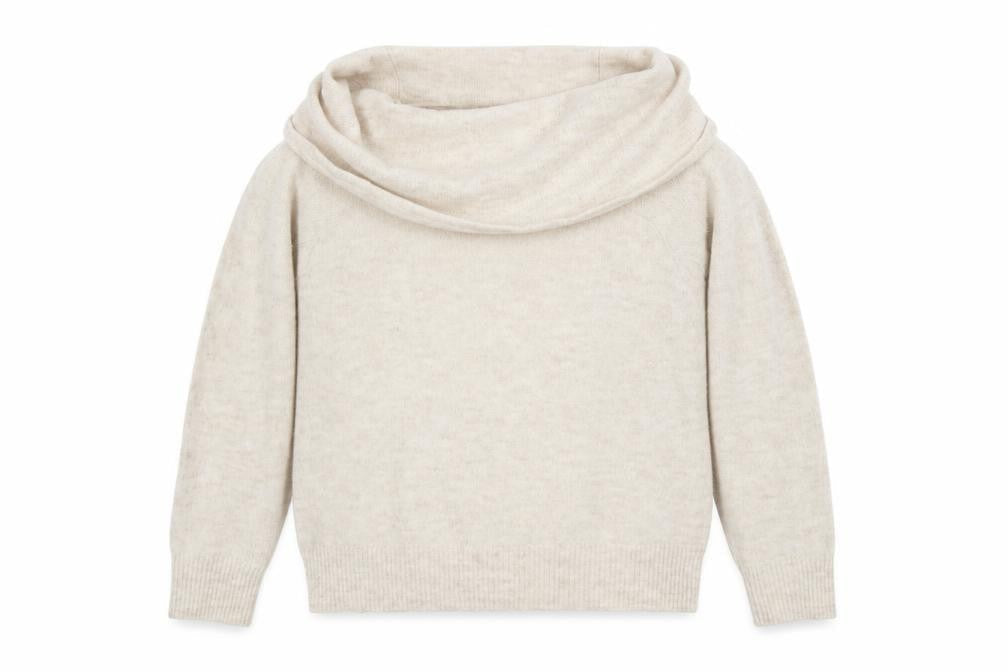 H&M Divided Beige Roll Neck Knit Jumper Unisex S Casual Pullover