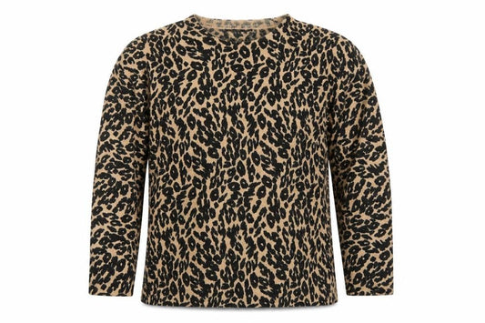 Marks Mens & Spencer Beige Leopard Print Wool Jumper L