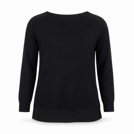 Mint Velvet Women's Black Tunic Style Long Sleeve Blouse Size 8