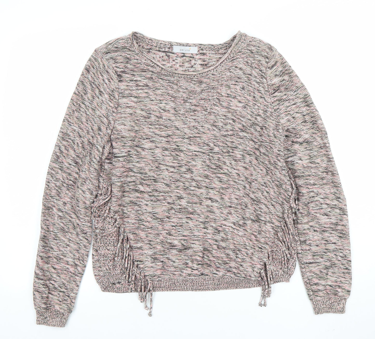 Marks and Spencer Women’s Multicoloured Cotton Knit Jumper Size 14