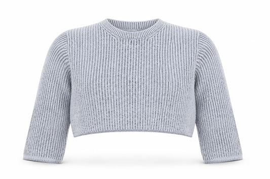 Divided Womens Grey Chunky Knit Crew Neck Pullover Jumper XS