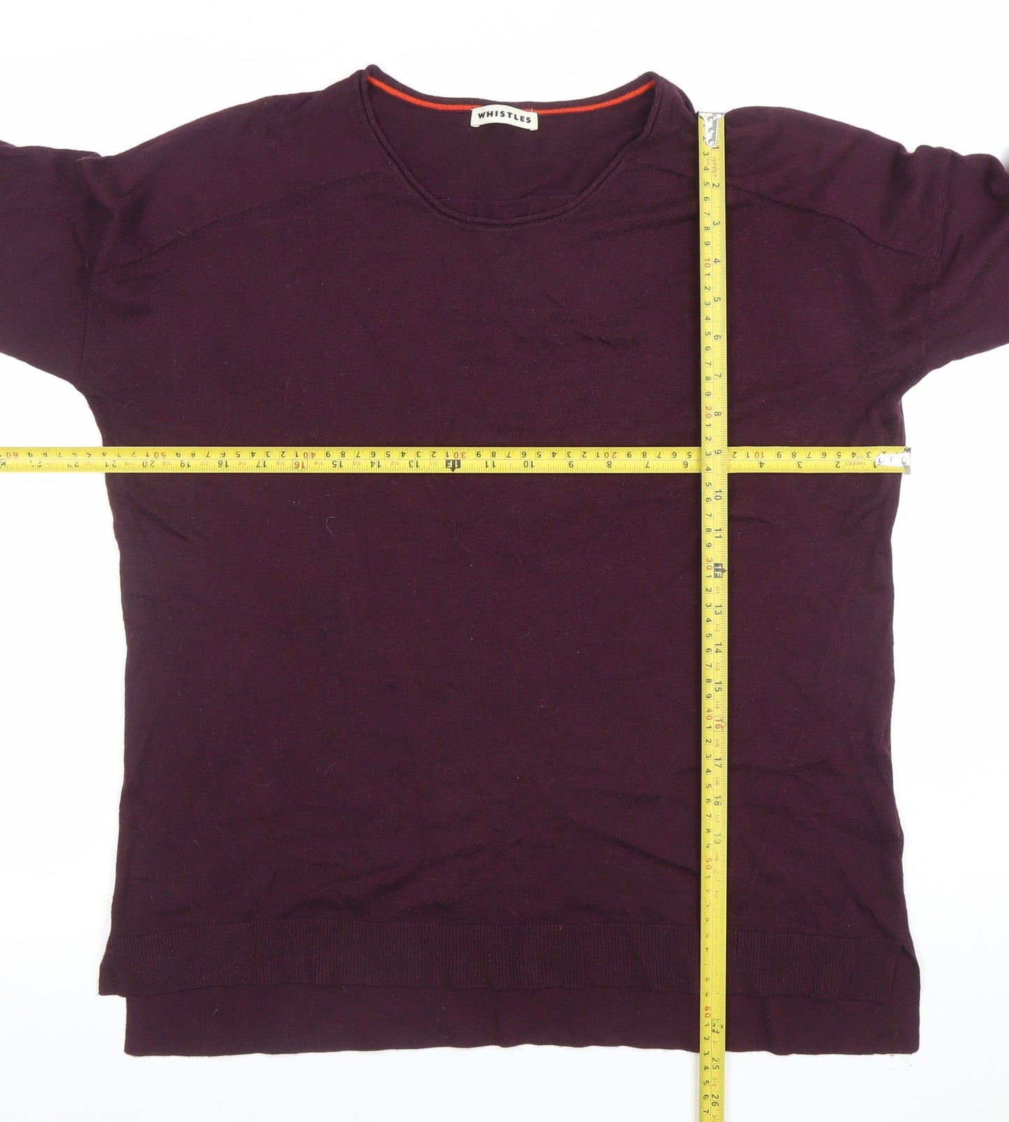 Whistles Women’s Purple Crew Neck Long Sleeve Knit Jumper Size M