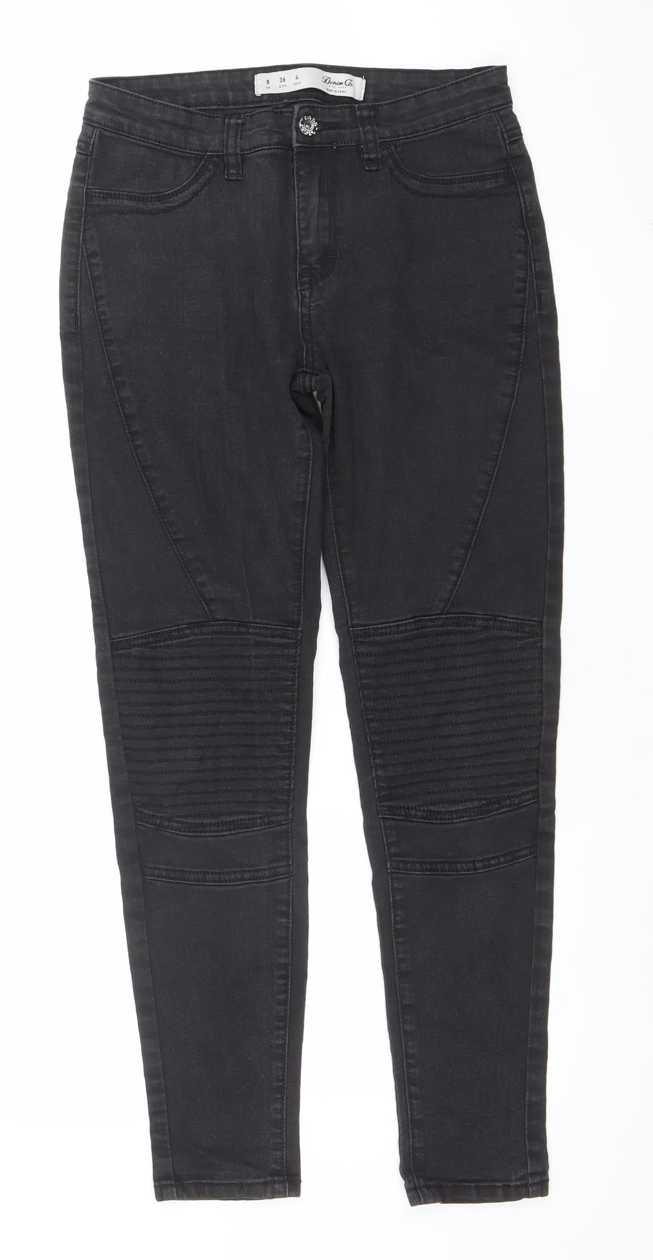 Denim Co. Women’s Black Skinny Jeans Size 8 Slim Fit Stretch Denim