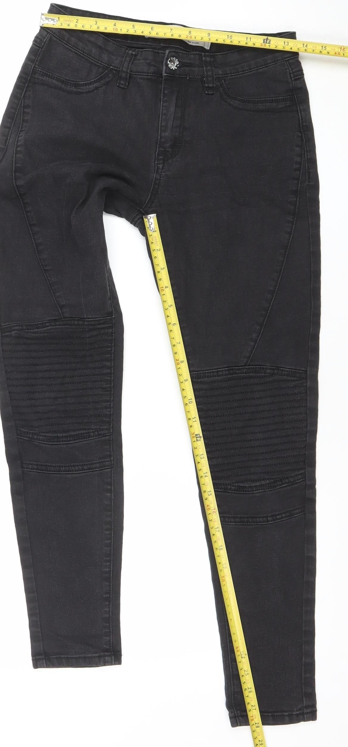 Denim Co. Women’s Black Skinny Jeans Size 8 Slim Fit Stretch Denim