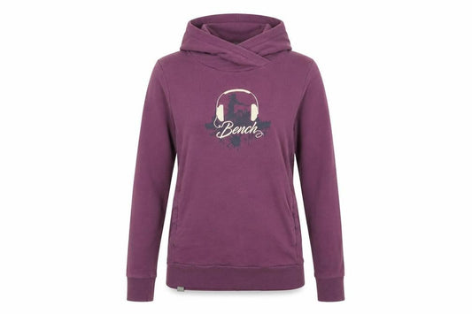 Bench Womens Purple Hooded Pullover Sweatshirt XS Casual Hoodie