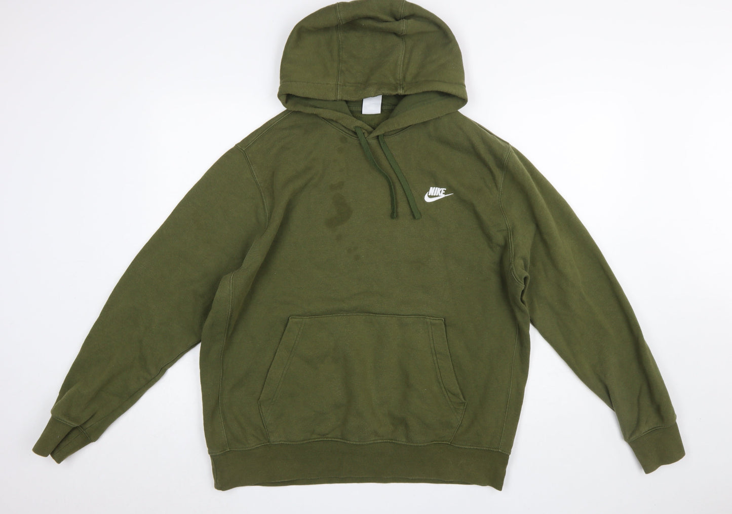 Nike Men's Green Pullover Hoodie Size L Regular Fit Fleece