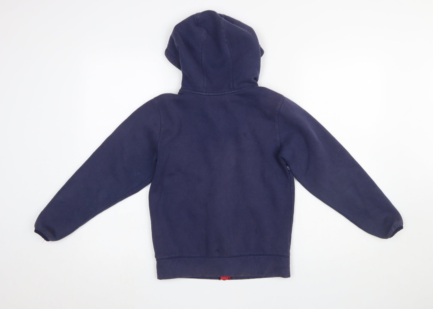 Canterbury Boys Navy Full Zip Hoodie 10 Years England Rugby O2 Logo