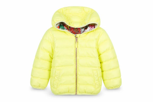 Next Unisex Baby Yellow Puffer Jacket 12-18 Months Hooded Winter Coat