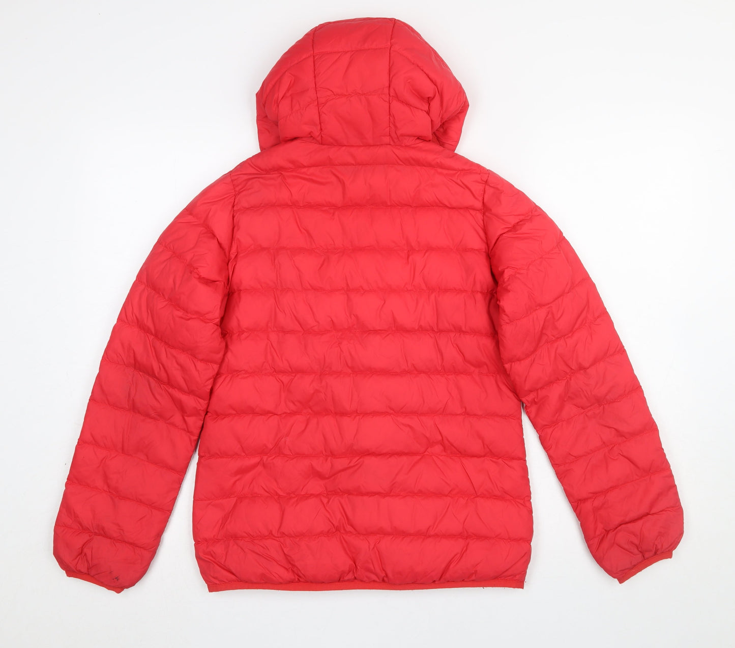 Trespass Womens Red Hooded Puffer Jacket XXS Down Filled Warm Coat