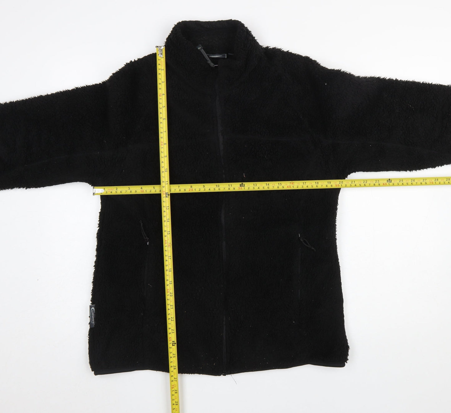 Mountainlife Women's Black Fleece Zip Jacket Size 14
