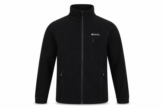 Mountain Warehouse Men's Black XS Full Zip Fleece Jacket