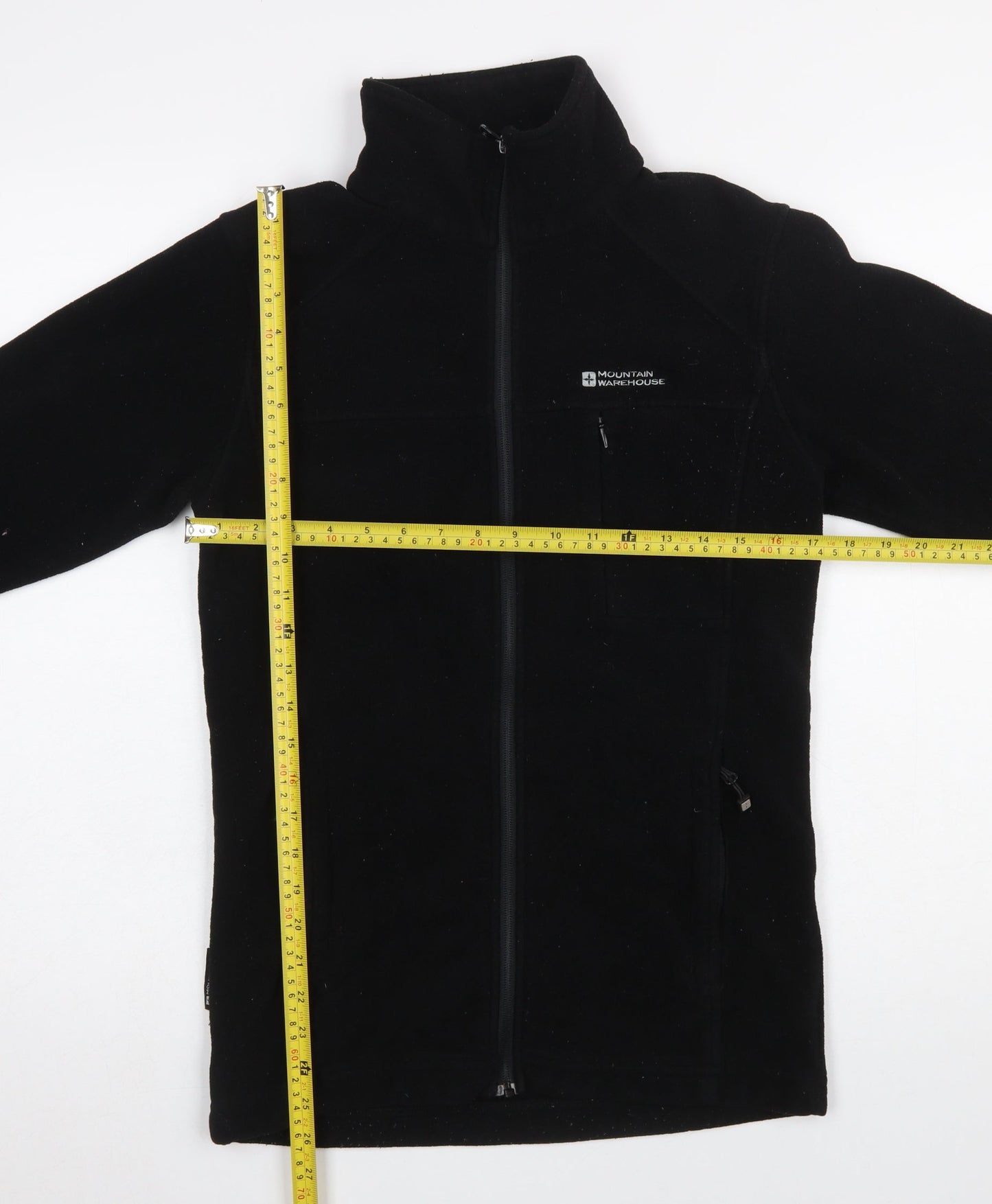 Mountain Warehouse Men's Black XS Full Zip Fleece Jacket