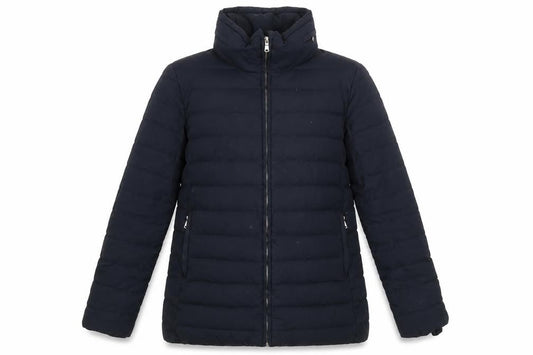 Zara Women Black Down Puffer Jacket Size 10 Mid-Length Winter Coat