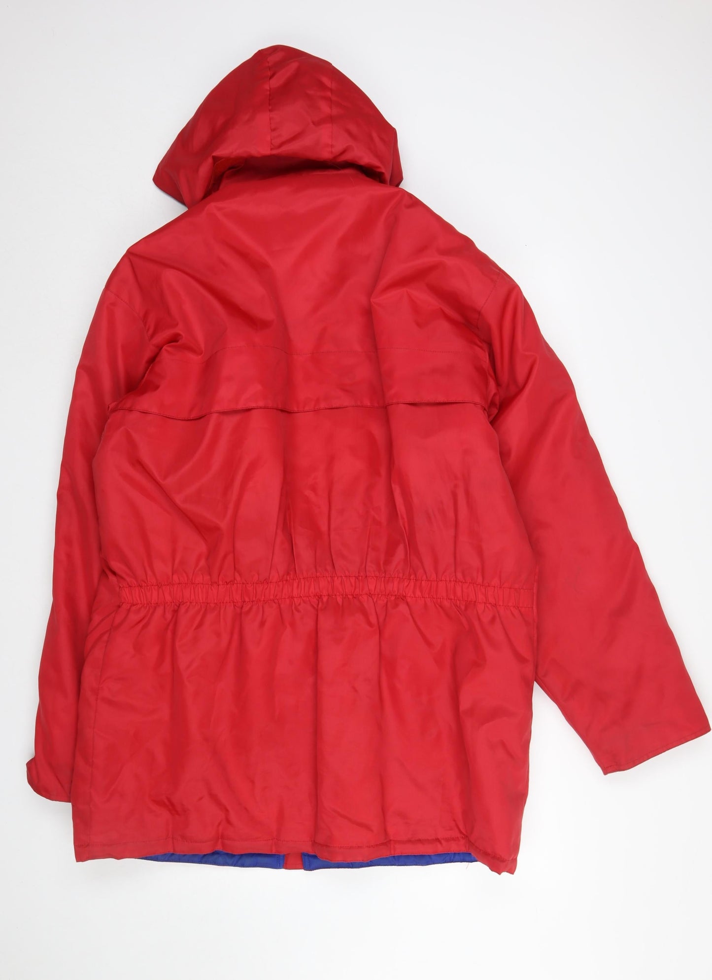Orient Lines Men’s Red L Hooded Parka Jacket Water Resistant Nylon