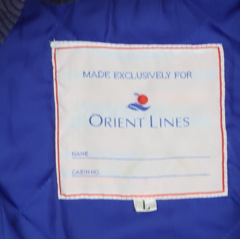 Orient Lines Men’s Red L Hooded Parka Jacket Water Resistant Nylon