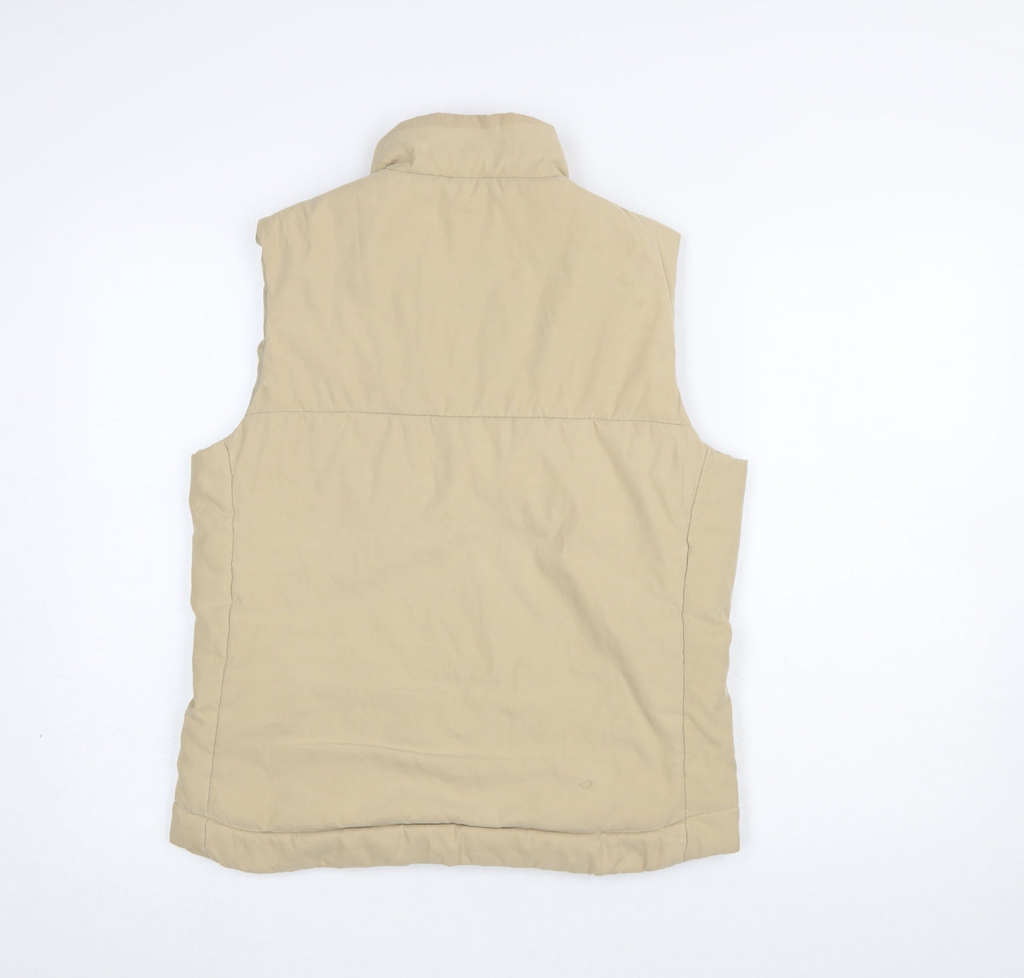 Dorothy Perkins Women’s Beige Zip Front Padded Waistcoat UK 12