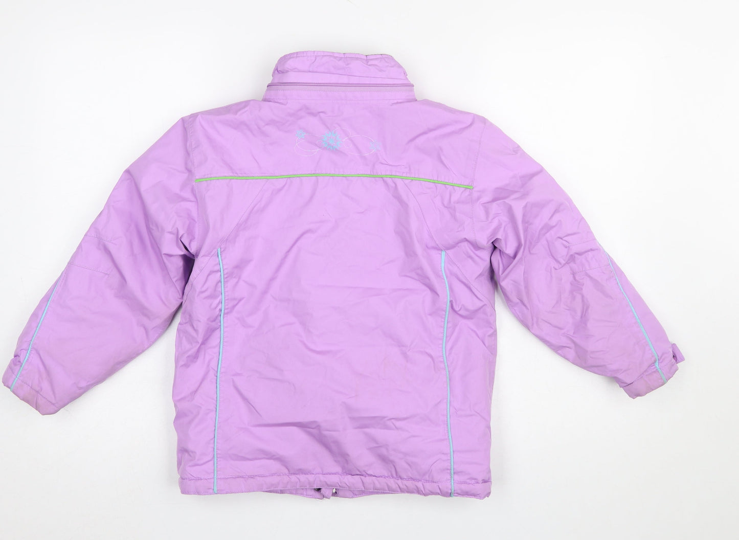 Crane Girls Purple 7-8 Years Waterproof Hooded Ski Jacket
