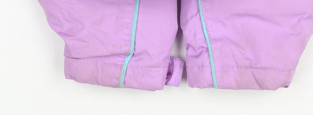 Crane Girls Purple 7-8 Years Waterproof Hooded Ski Jacket