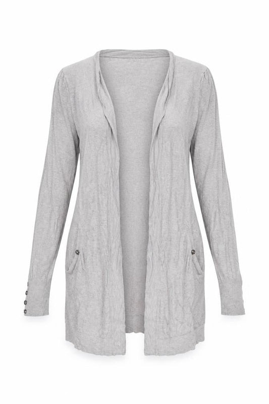 Wallis Women Beige Longline Knit Cardigan Small