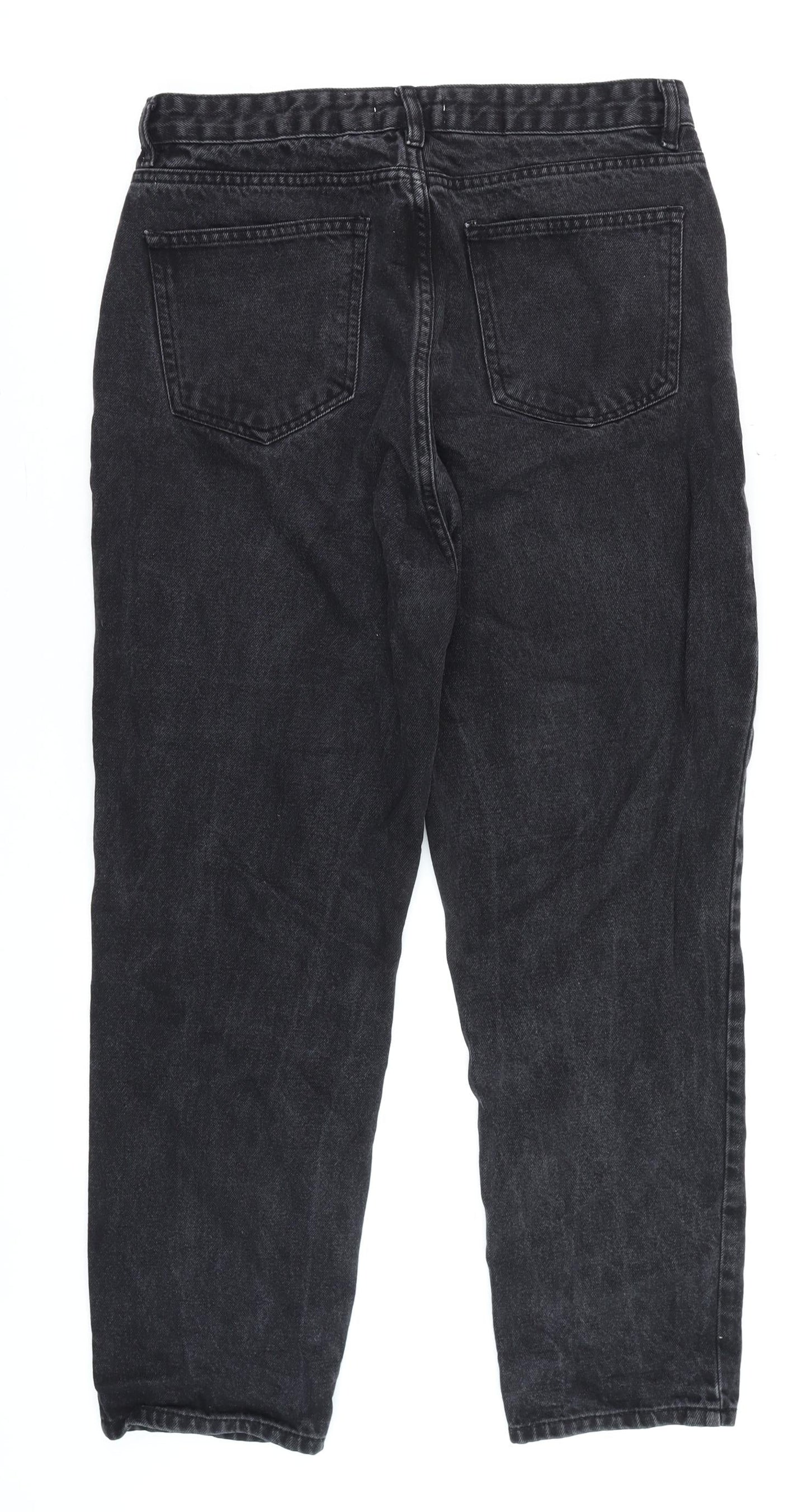Don't Think Twice Women’s Black Mom Jeans Size 14 Regular Fit