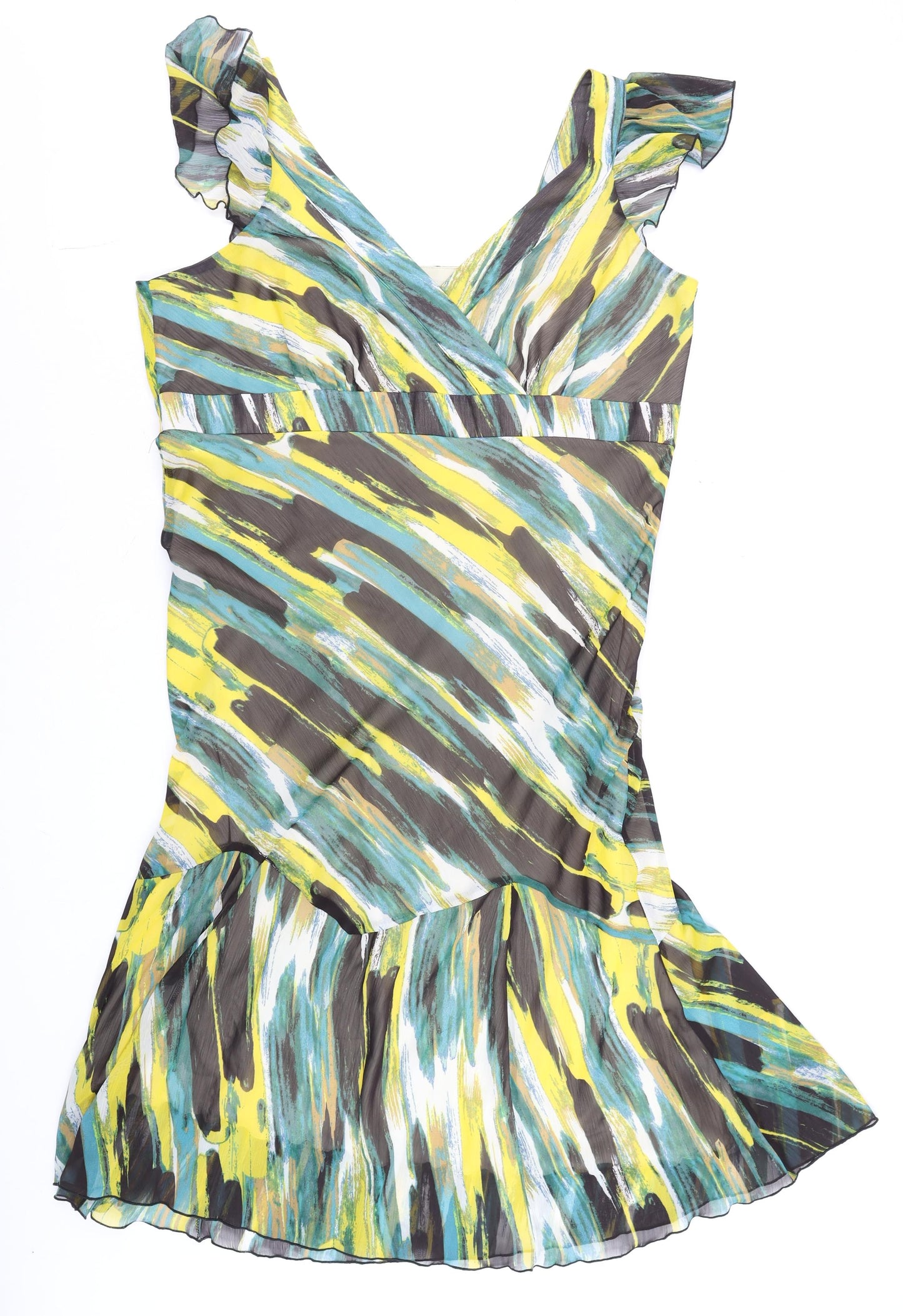 George Women’s Multicoloured Fit & Flare Chiffon Dress Size 20