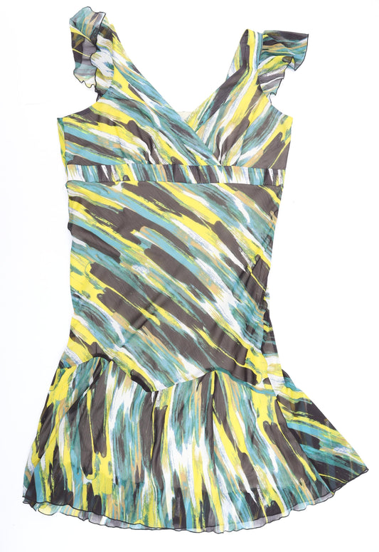 George Women’s Multicoloured Fit & Flare Chiffon Dress Size 20
