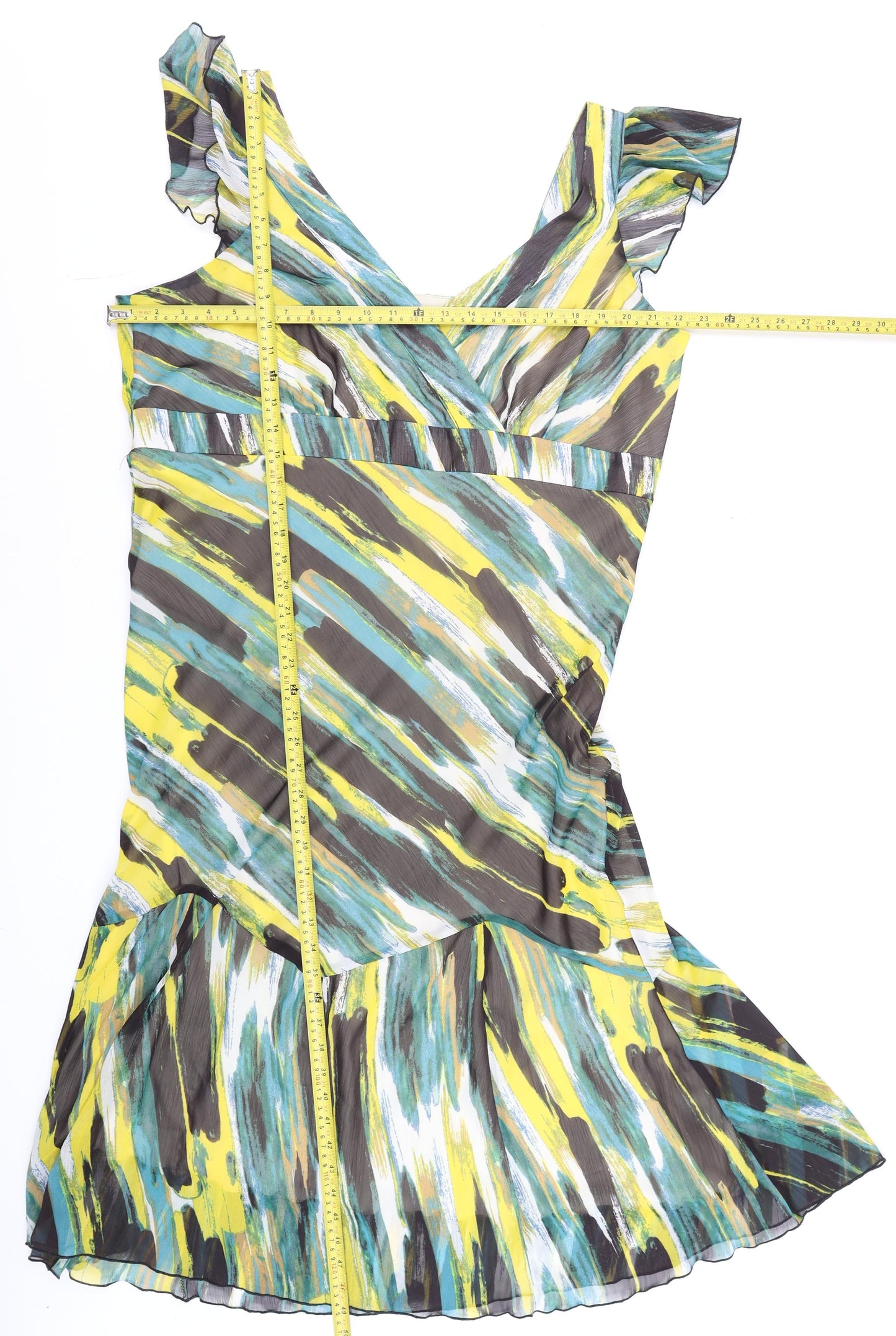 George Women’s Multicoloured Fit & Flare Chiffon Dress Size 20