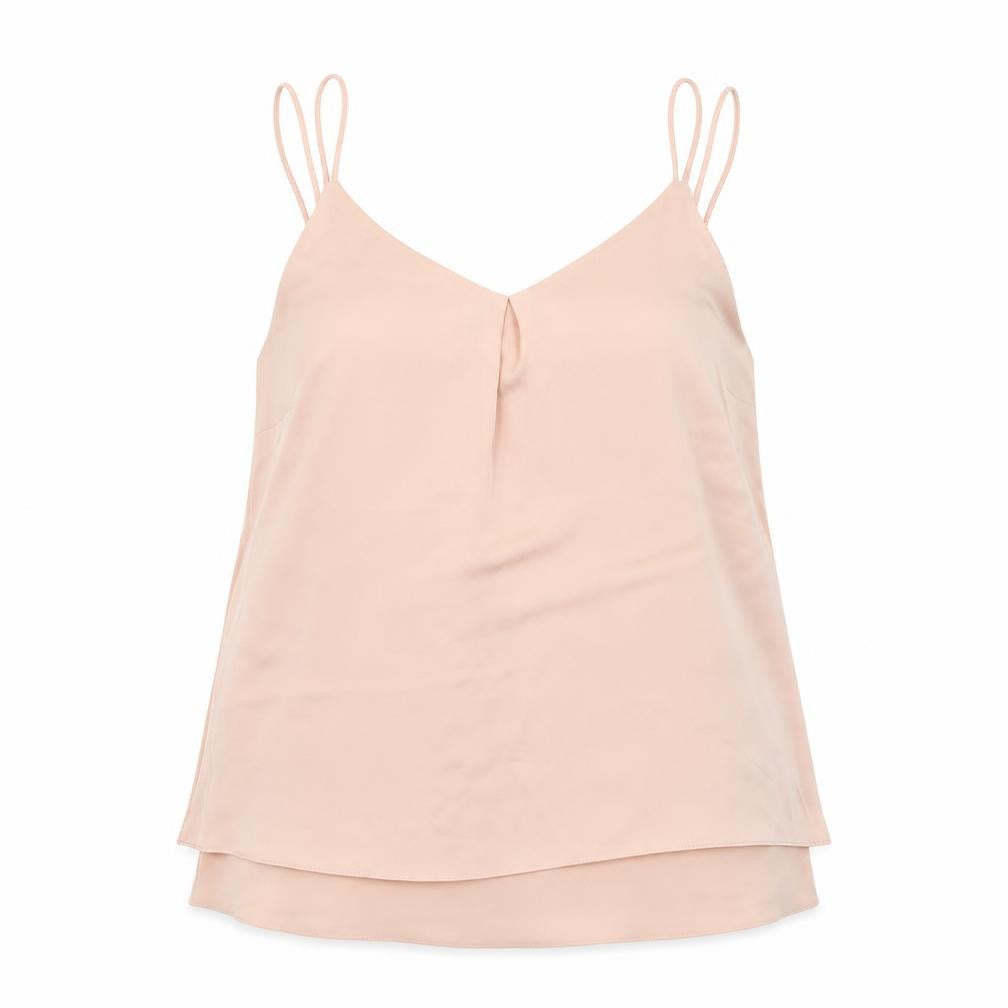 Wallis Womens Beige V-Neck Camisole Tank Top Size 14