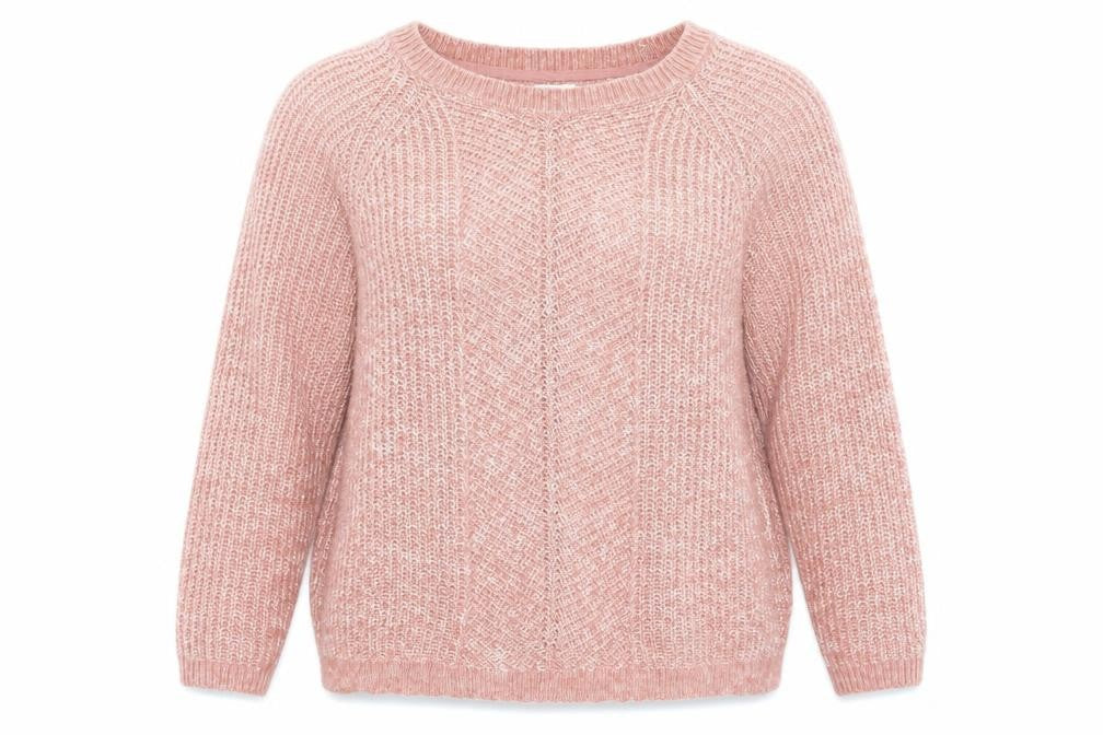Fat Face Women Pink Chunky Knit Pullover Jumper Size 12