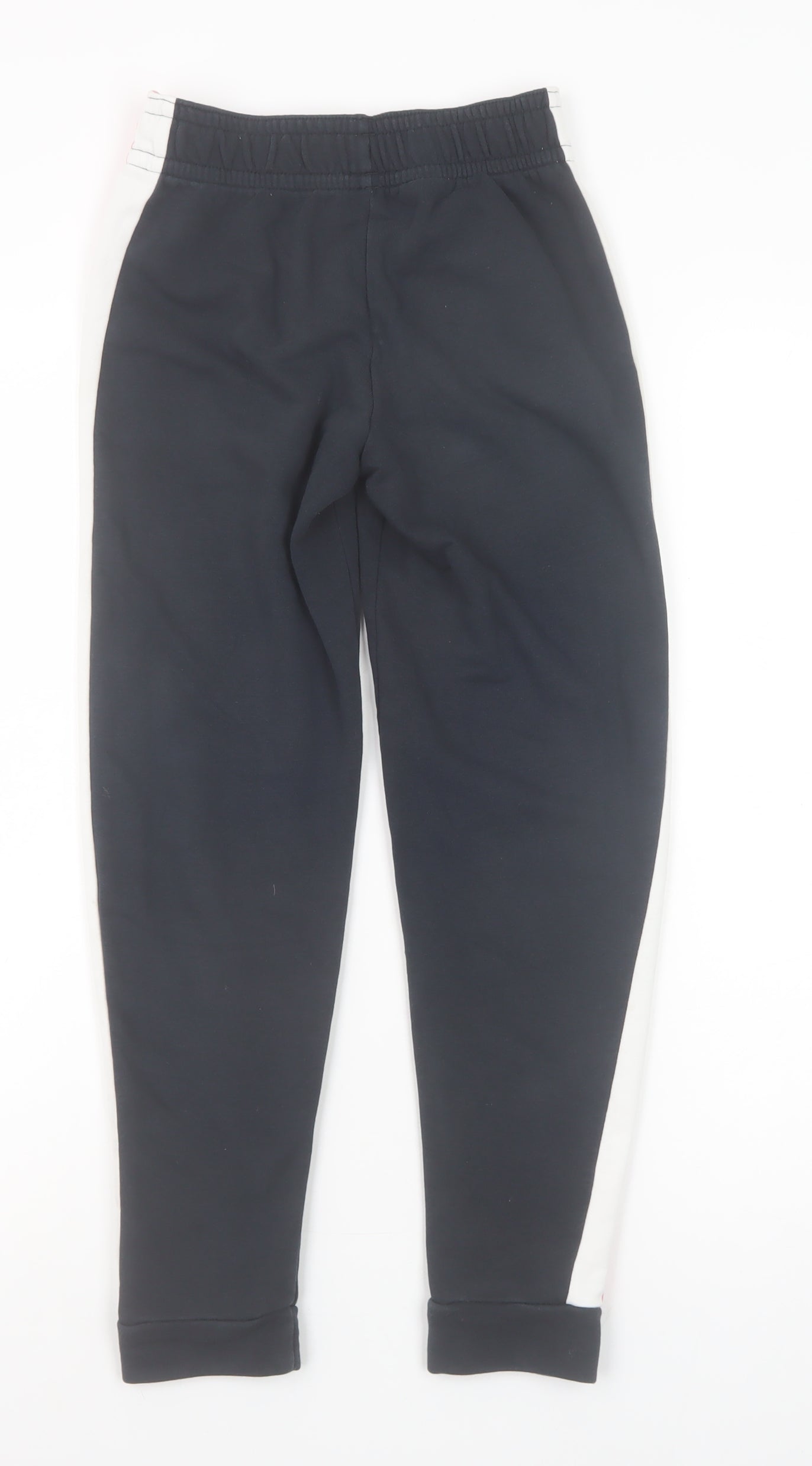 Adidas Girls Black Jogger Trousers 9-10 Years Sports Cotton Blend