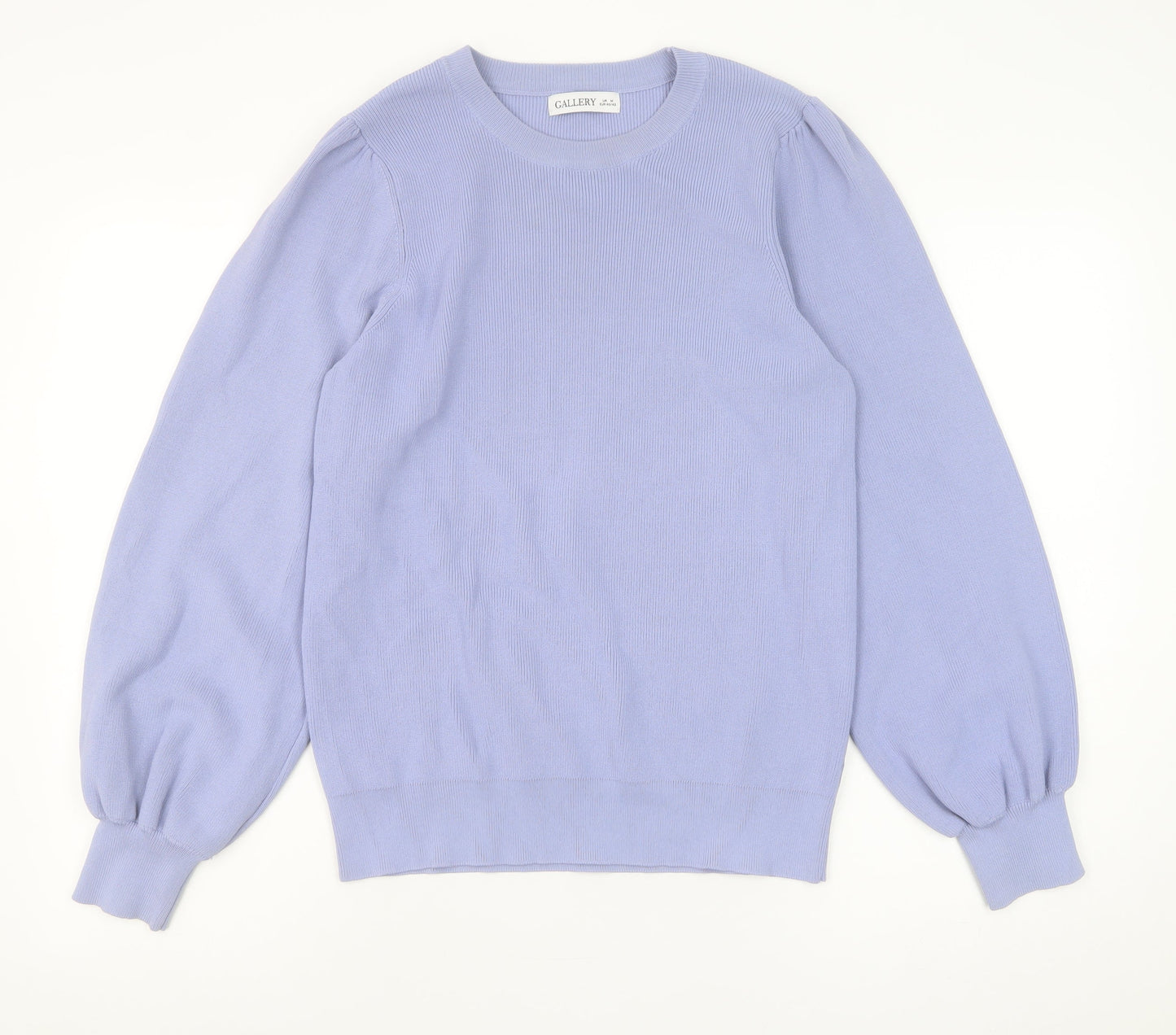 Gallery Women’s Purple Long Sleeve Crew Neck Pullover Jumper M