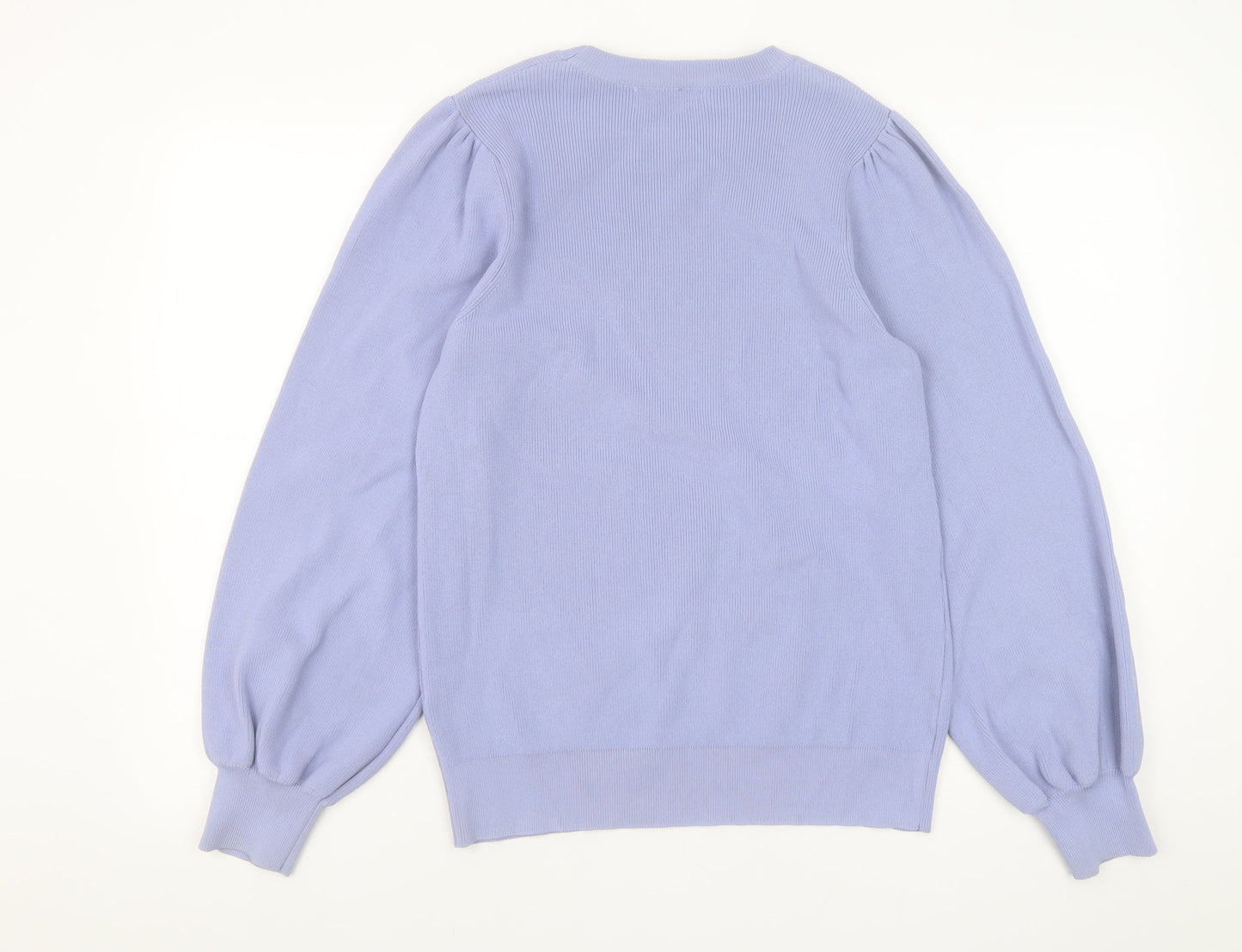 Gallery Women’s Purple Long Sleeve Crew Neck Pullover Jumper M