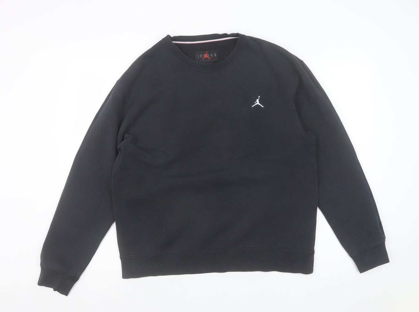Jordan Men's Black Crew Neck Pullover Sweatshirt Medium