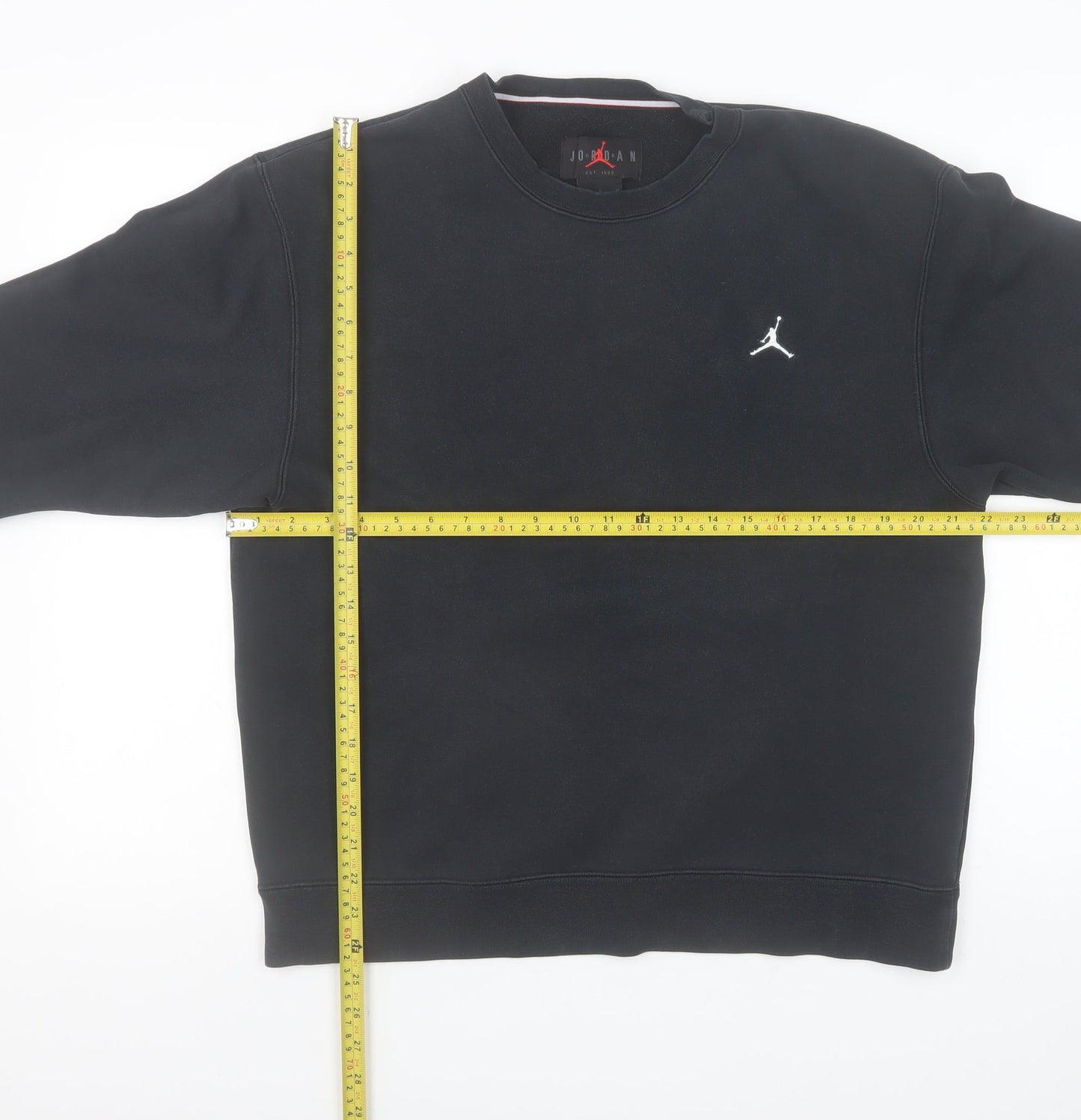 Jordan Men's Black Crew Neck Pullover Sweatshirt Medium