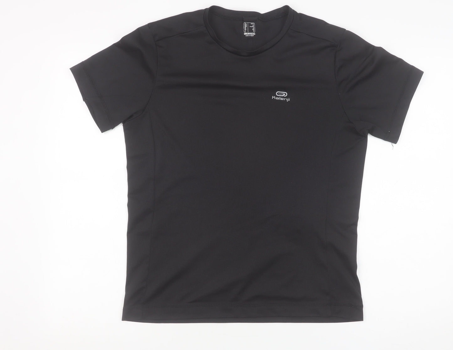 Kalenji Men's Black Running T-Shirt Size S Athletic Fit