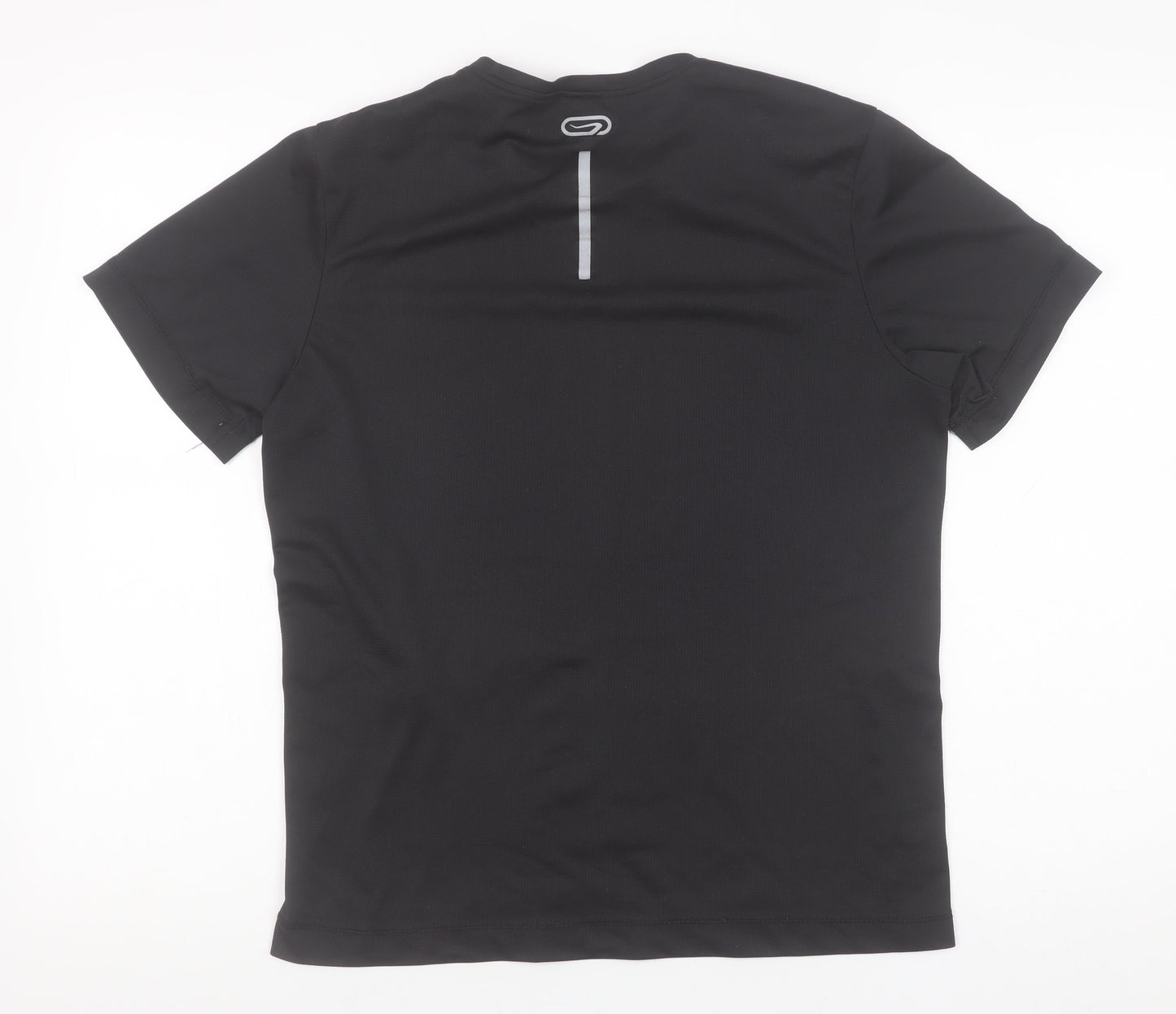 Kalenji Men's Black Running T-Shirt Size S Athletic Fit