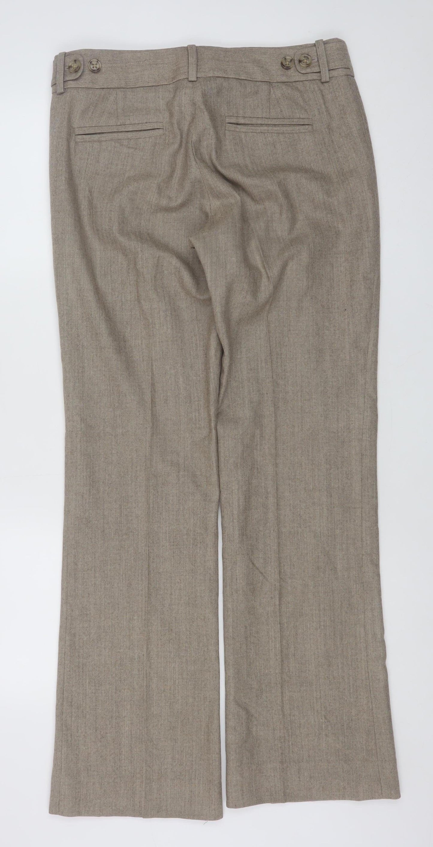 Banana Republic Women’s Beige Wool Stretch Dress Trousers Size 10 Martin Fit
