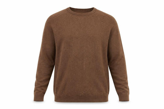 Next Men's Brown Cotton Blend Crew Neck Jumper Size L