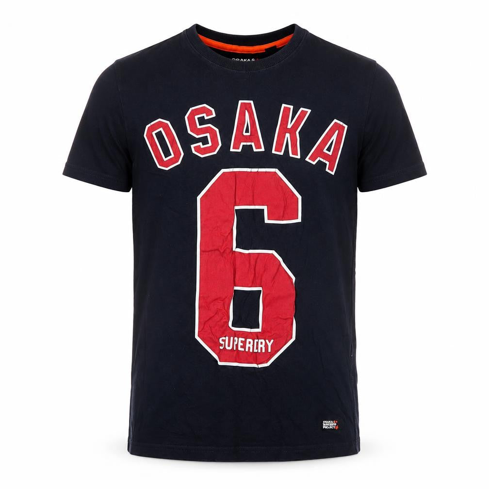 Superdry Men's Navy Osaka 6 Graphic Print T-Shirt XS