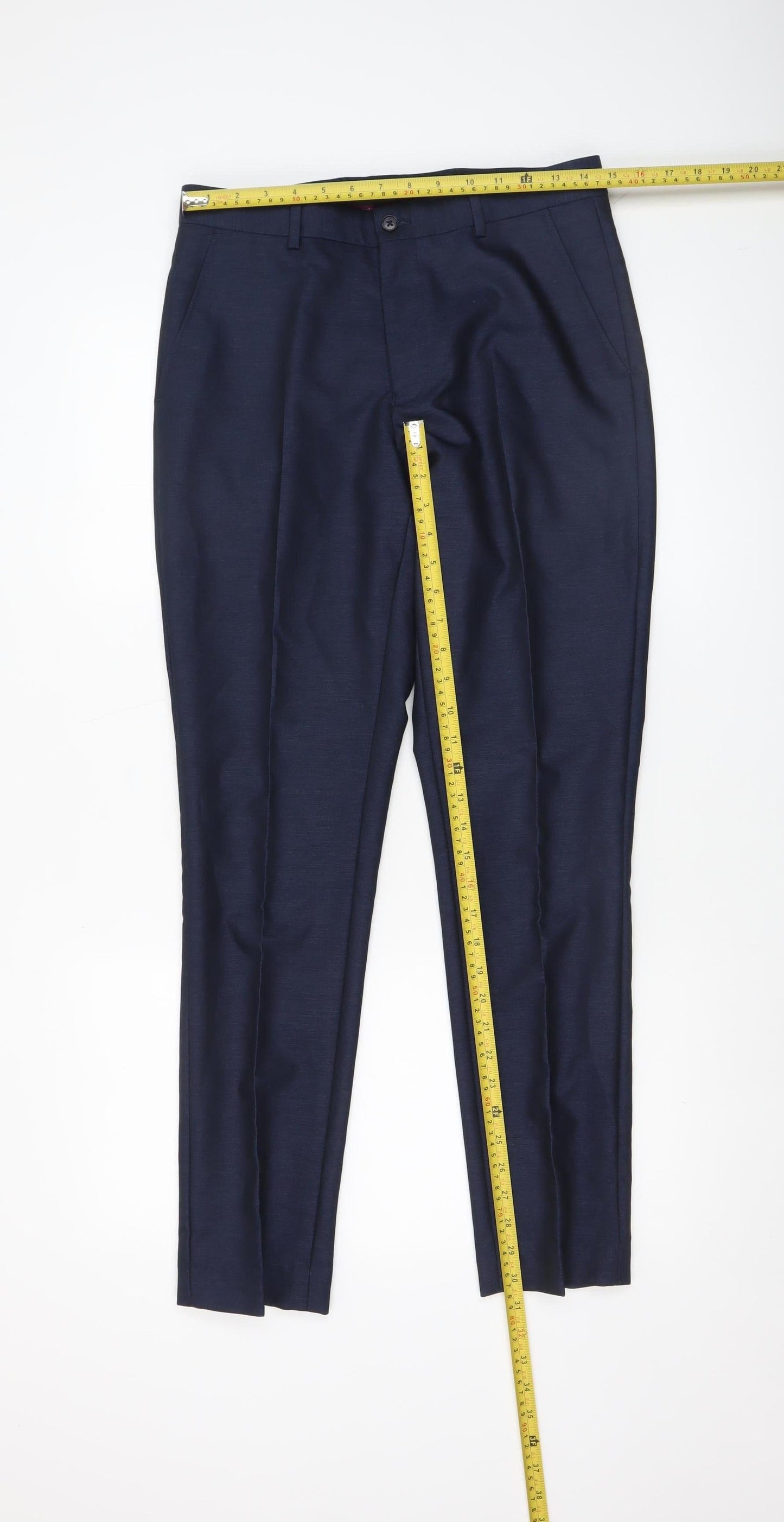 Taylor & Wright Men's Blue 30R Dress Pants Regular Fit Formal Trousers