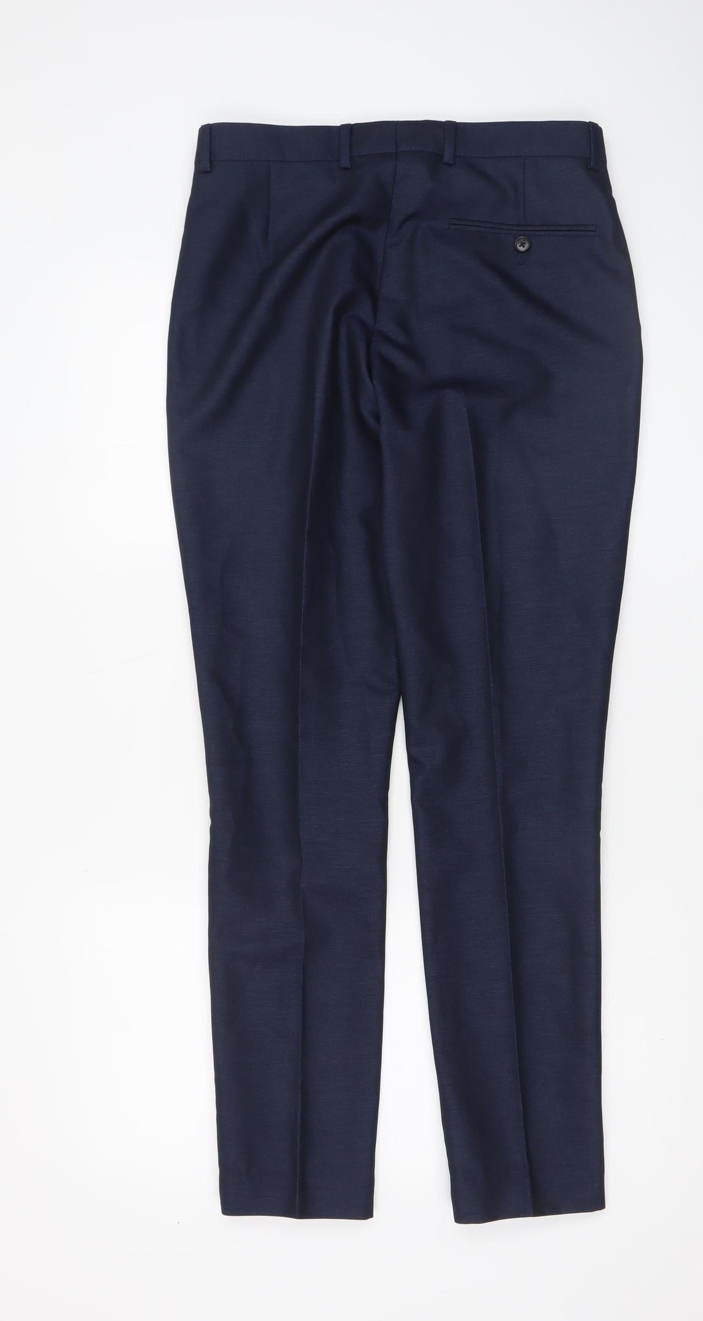 Taylor & Wright Men's Blue 30R Dress Pants Regular Fit Formal Trousers