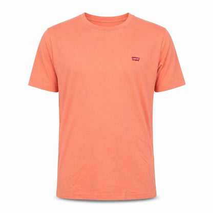 Levi's Men's Orange Cotton Crew Neck Classic Fit T-Shirt Size S