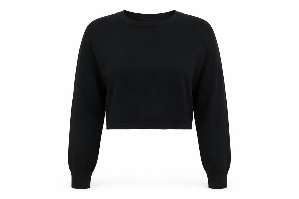 Phase Eight Womens Black Size 14 Crew Neck Knit Jumper