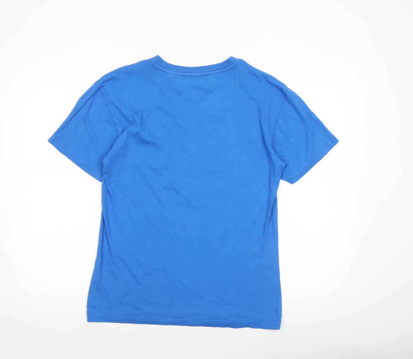 Tommy Jeans Men's Blue Crew Neck Cotton T-Shirt XS