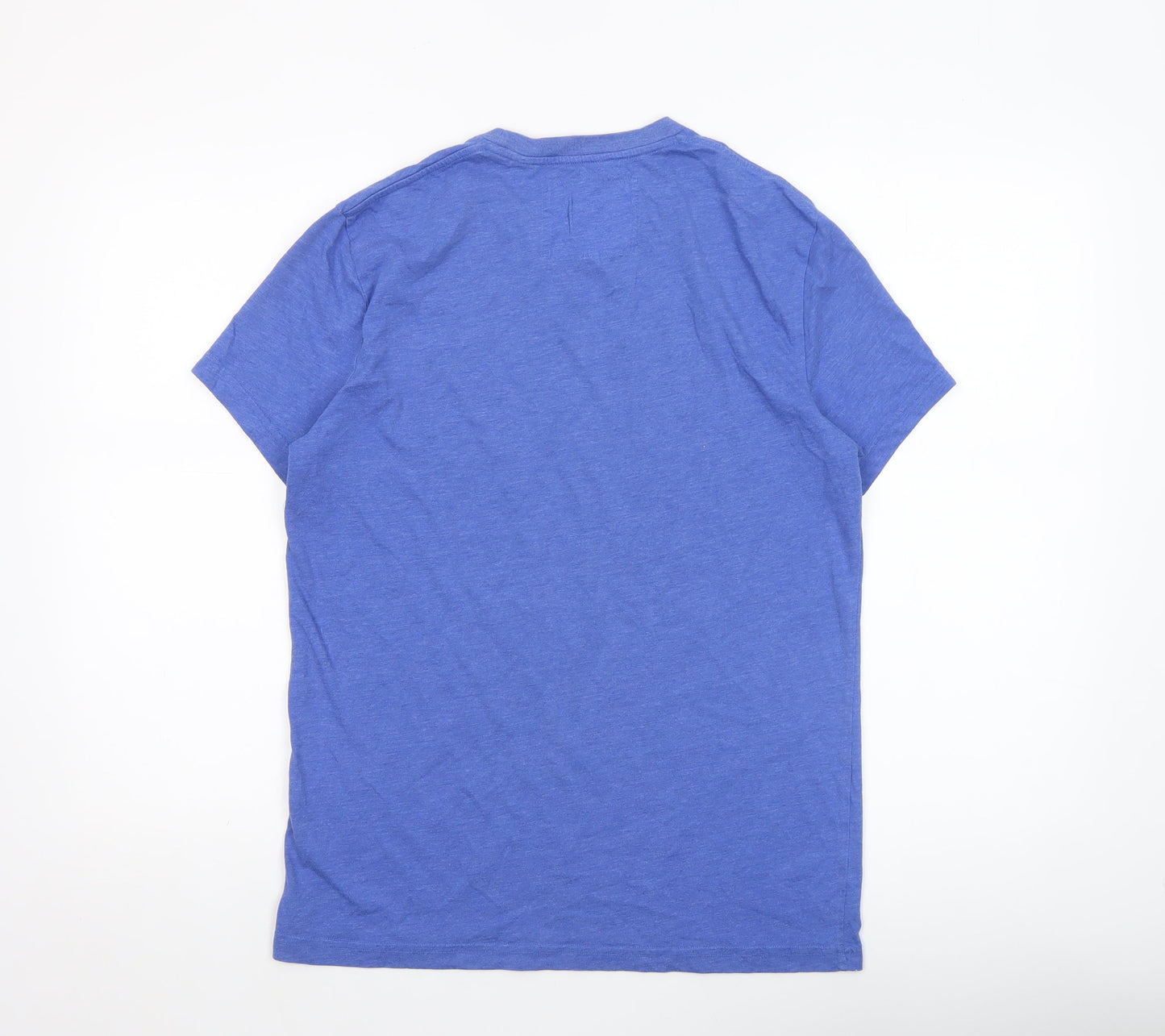 Jack Wills Men Blue Graphic Sports T-Shirt S Crew Neck Cotton Blend