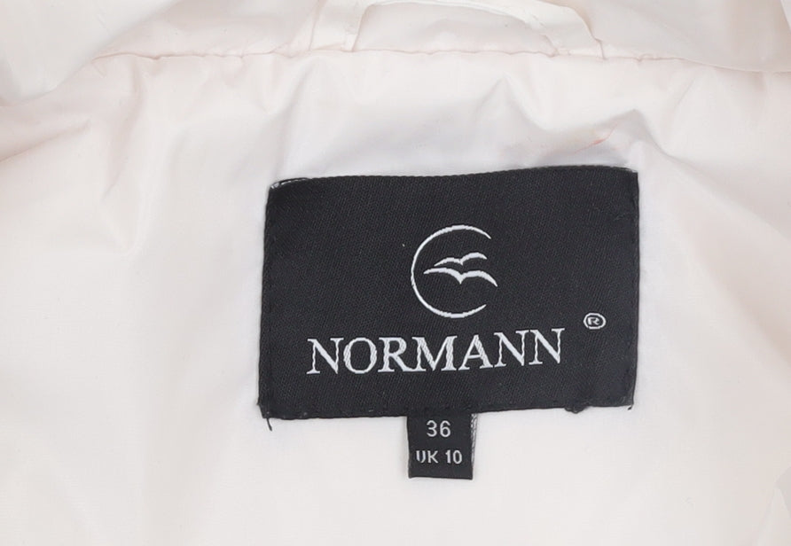 Normann Women White Size 10 Lightweight Zip Up Jacket