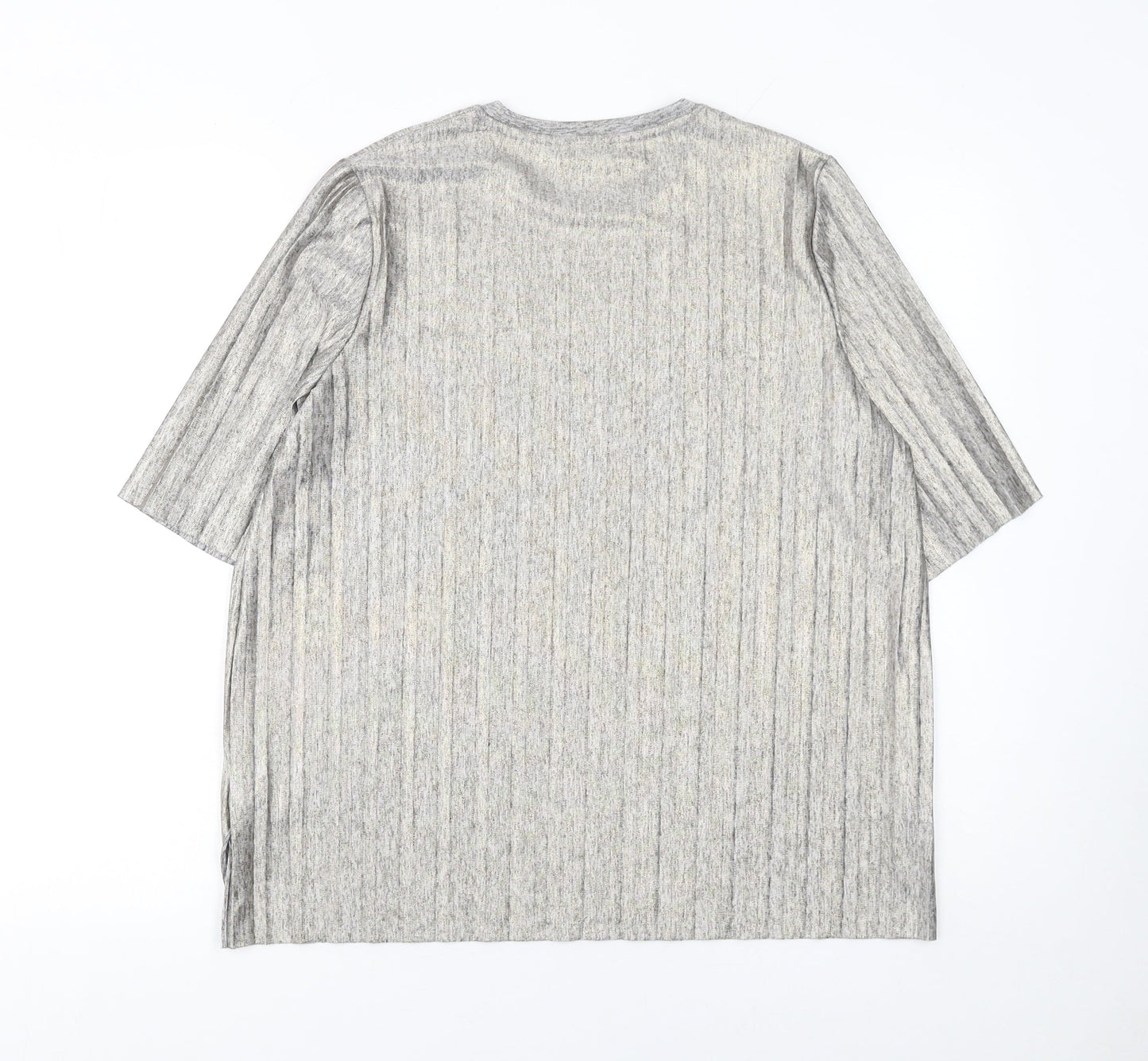 Marks and Spencer Women’s Silver Grey Tunic Top UK 10 Polyester Blend