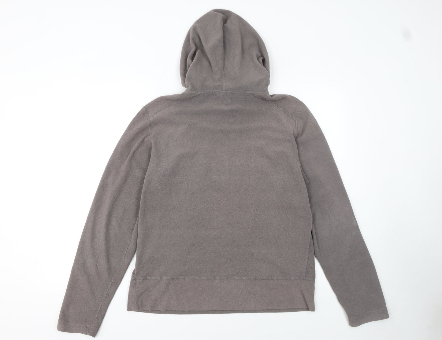 Requisite Women's Brown Fleece Hoodie XL 1/4 Zip Equestrian Pullover