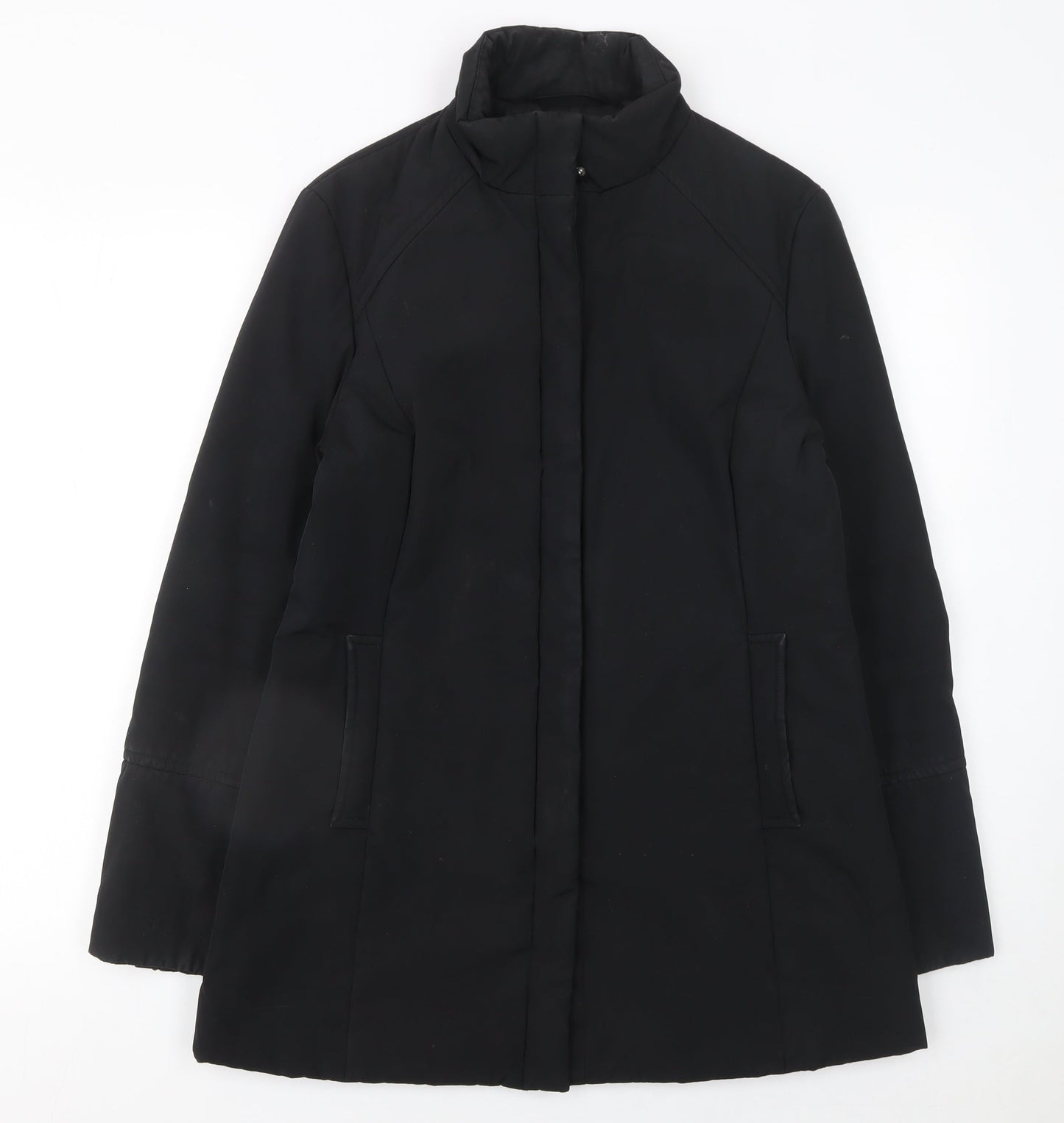 InWear Women's Black Mid-Length Padded Coat Size 10 UK